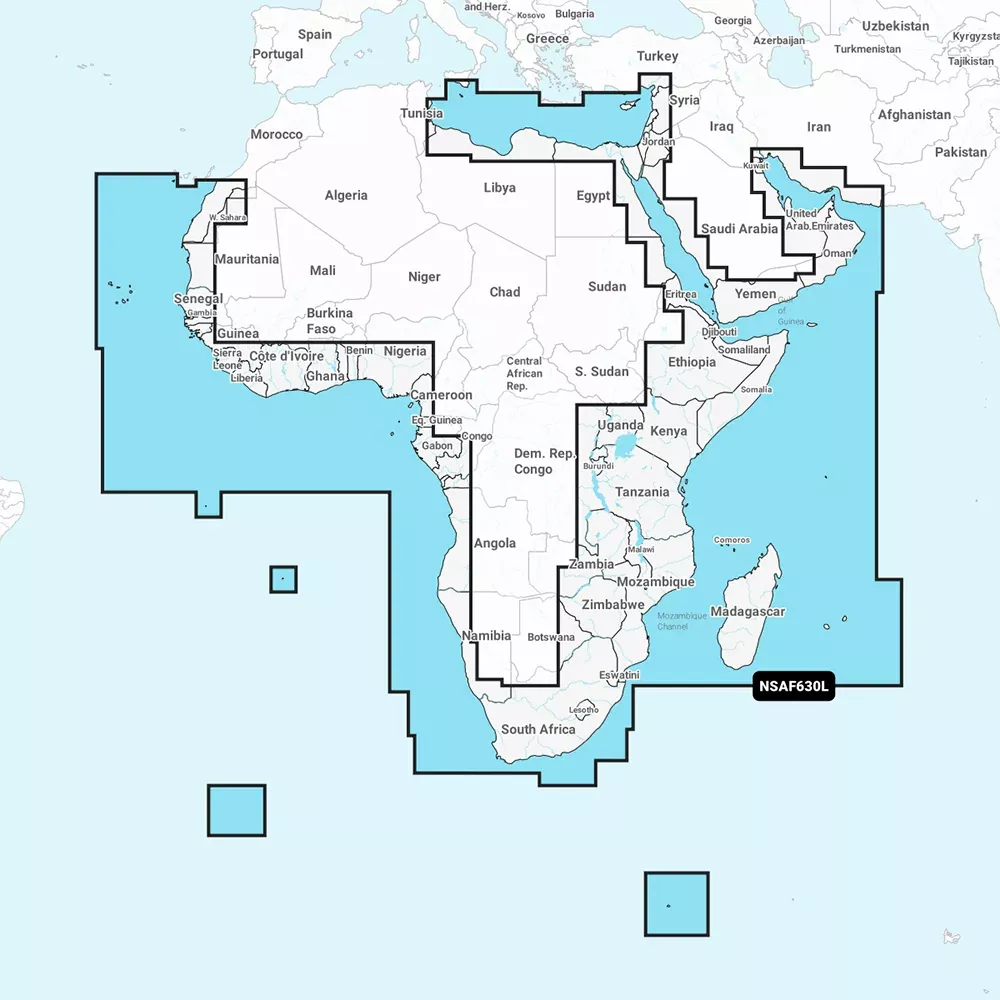 Garmin Navionics+ NSAF630L - AfricaMiddle East - Marine Chart [010-C1228-20]