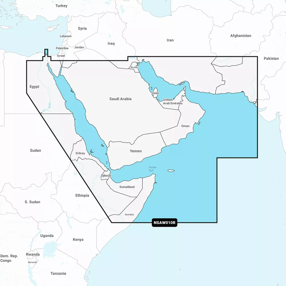 Garmin Navionics+ NSAW010R - The GulfRed Sea - Marine Chart [010-C1229-20]
