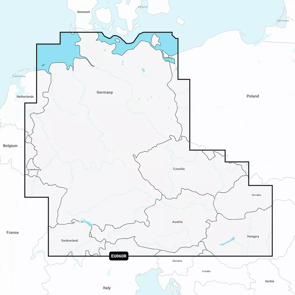 Garmin Navionics+ NSEU060R - Germany, LakesRivers - Inland Marine Chart [010-C1255-20]
