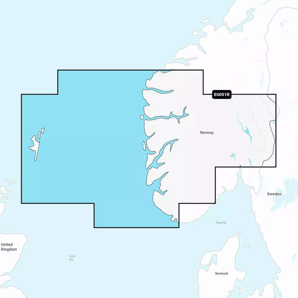 Garmin Navionics Vision+ NVEU051R - Norway, Lista to Sognefjord - Marine Chart [010-C1250-00]