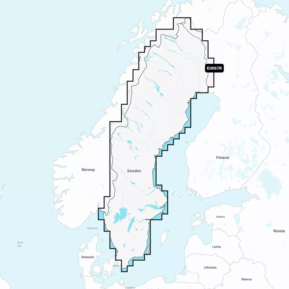 Garmin Navionics Vision+ NVEU067R - Sweden, LakesRivers - Inland Marine Chart [010-C1262-00]