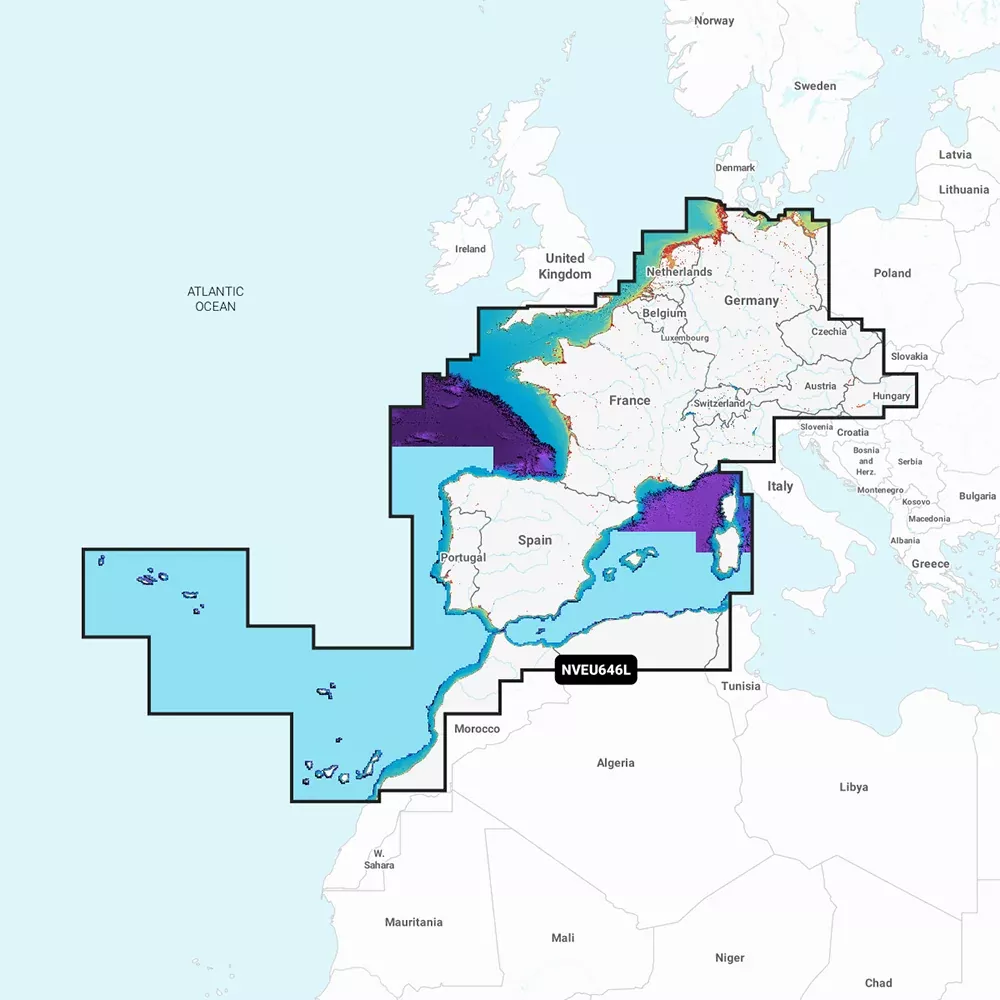 Garmin Navionics Vision+ NVEU646L Europe, CentralWest [010-C1275-00]
