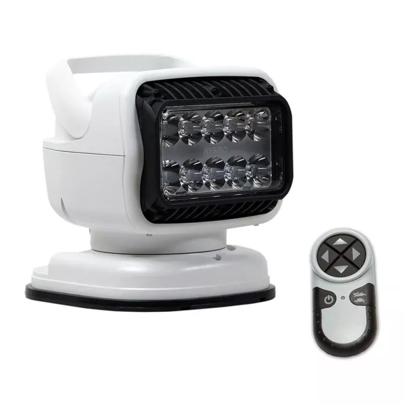 Golight GT Series LED Hybrid Portable Light w/Permanent Shoe Mount Handheld Wireless Remote - 12V - White