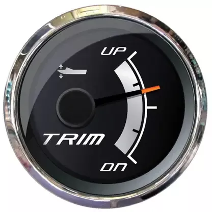 Grab Now Faria Platinum 2″ Trim Gauge f/Mercury, Mariner, Mercruiser, Volvo DP, Yamaha 2001 & Newer – 22019