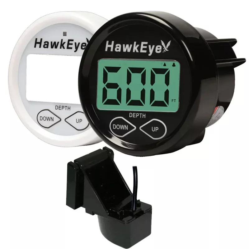 Hawkeye DepthTrax In-Dash Digital DepthTemp Gauge - Transom Mount [DT2BX-TM]