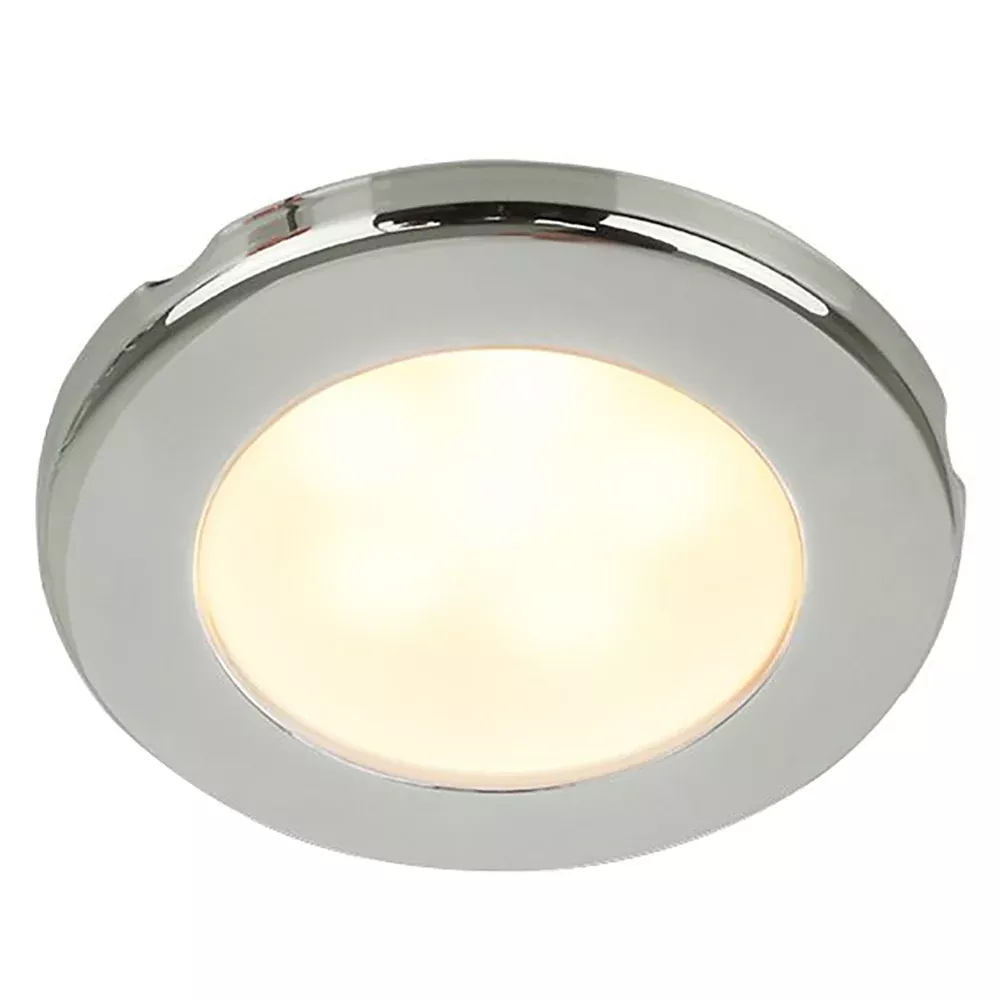 Hella Marine EuroLED 75 3" Round Screw Mount Down Light - Warm White LED - Stainless Steel Rim - 12V