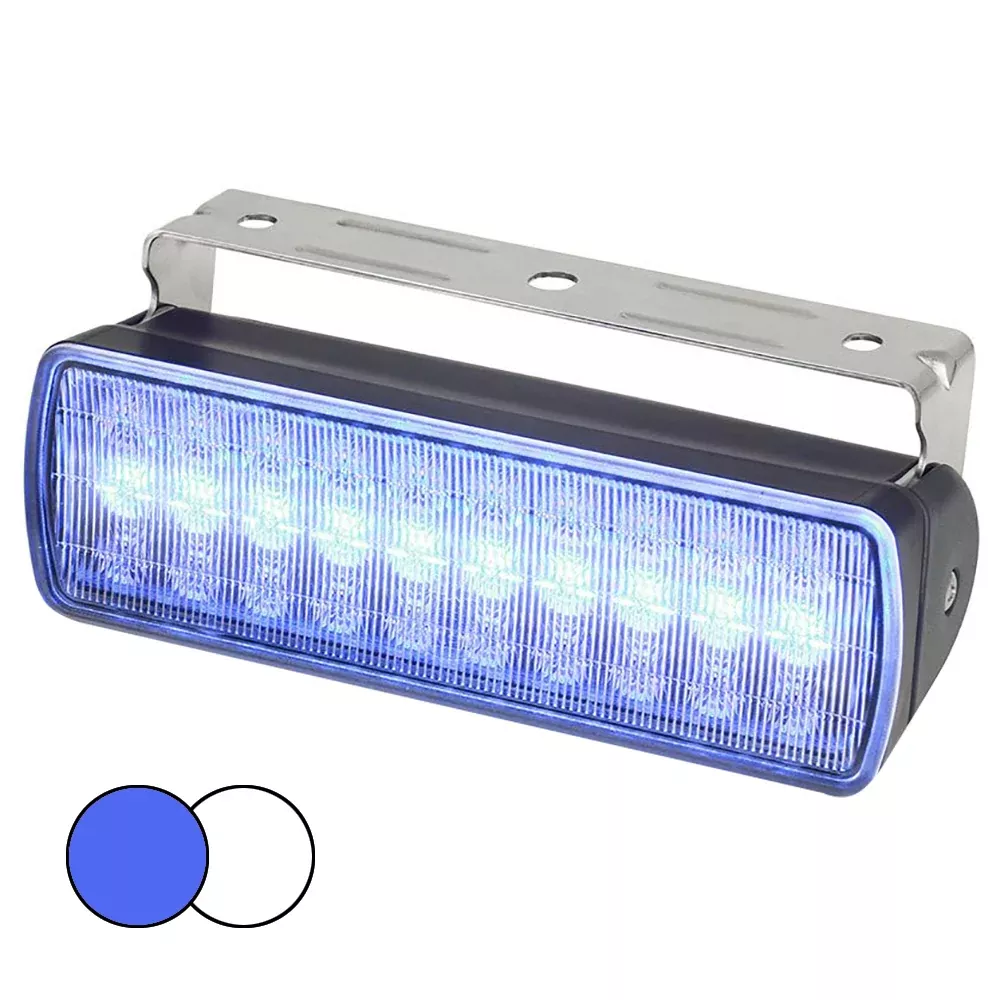 Hella Marine Sea Hawk XL Dual Color LED Floodlights - Blue /White LED - Black Housing [980950061]
