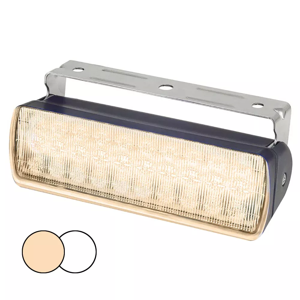 Hella Marine Sea Hawk XL Dual Color LED Floodlights - Warm White /White LED - Black Housing [980950081]