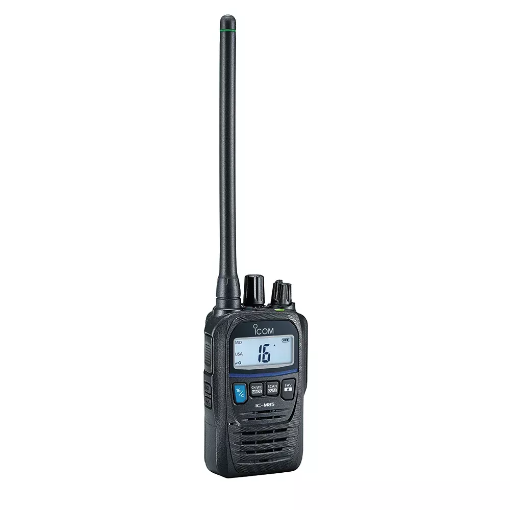 Icom IC-M85UL Intrinsically Safe, Ultra Compact Handheld VHF Marine Radio w/5W Power Output [M85UL 31 USA]