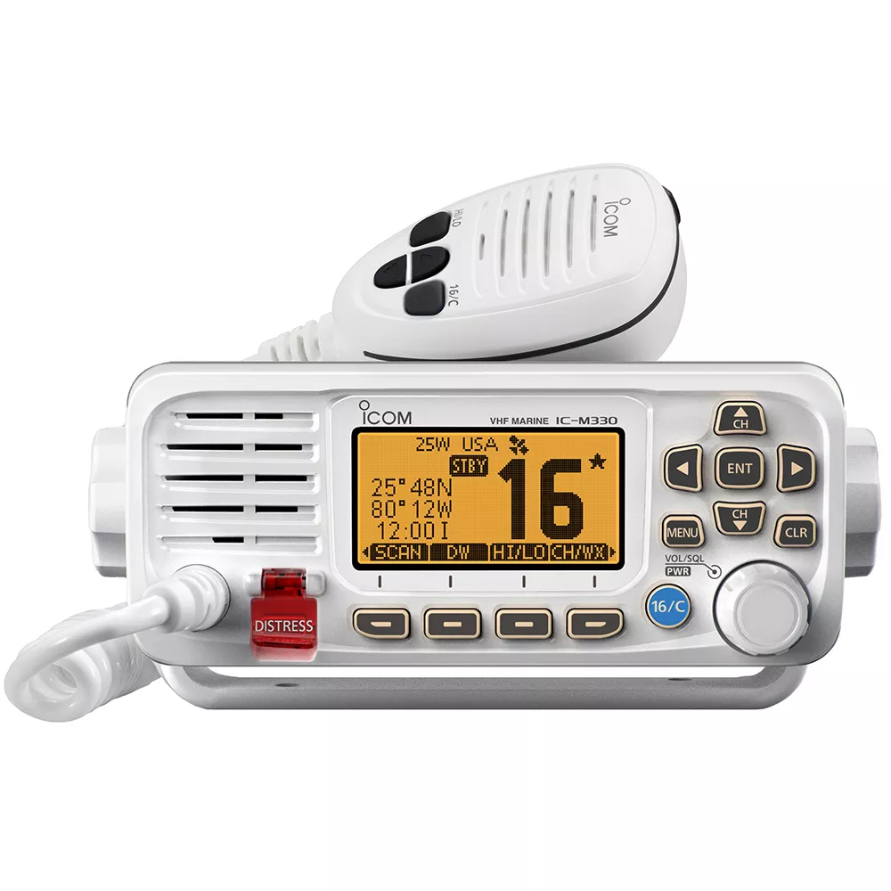 ICOM M330 WHITE W/GPS COMPACT VHF RADIO