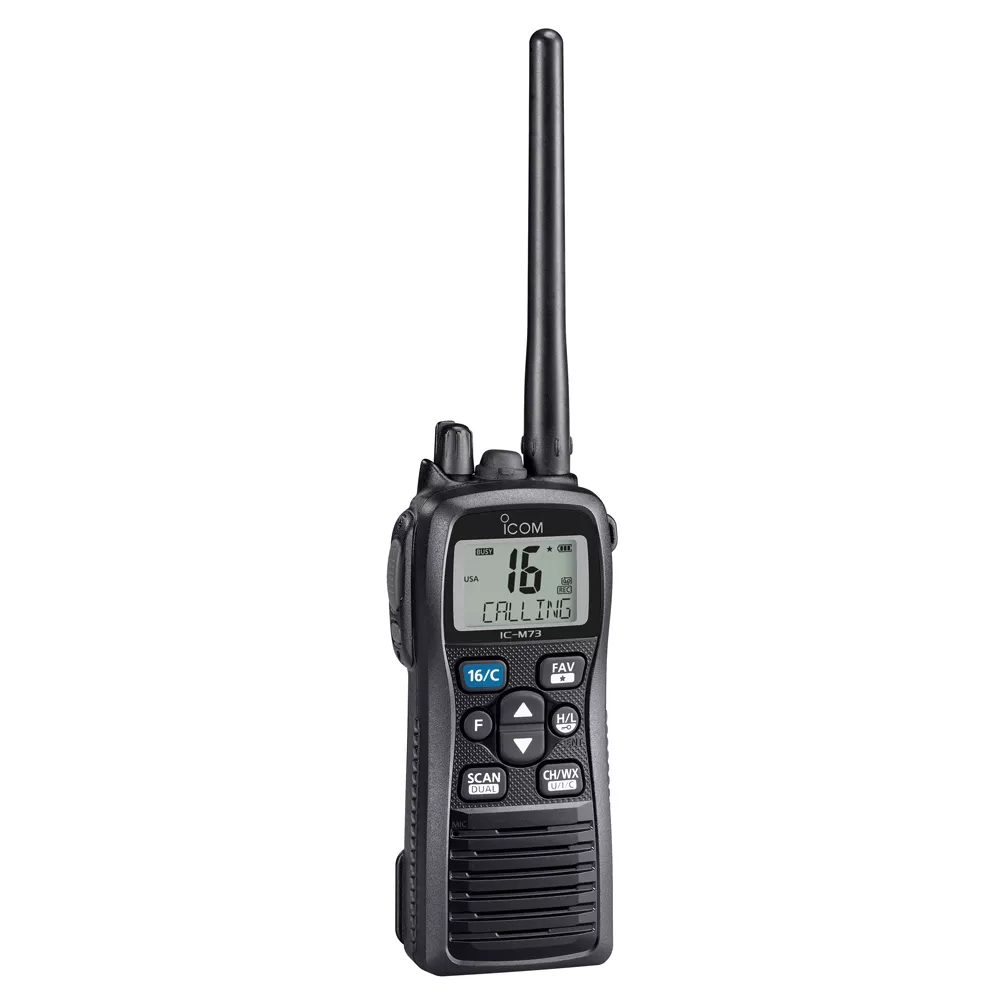 ICOM M73 HANDHELD SUBMERSIBLE VHF MARINE RADIO 6W
