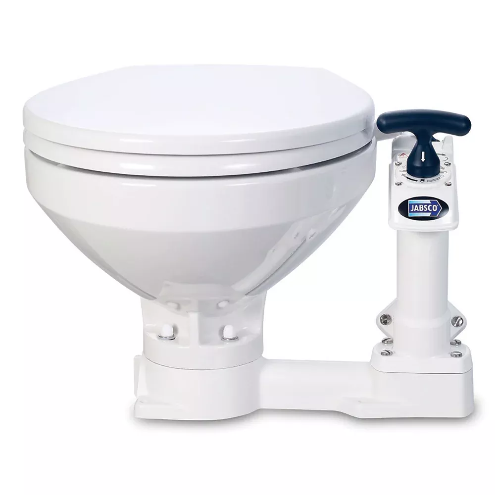 Jabsco Manual Marine Toilet - Regular Bowl w /Soft Close Lid [29120-5100]