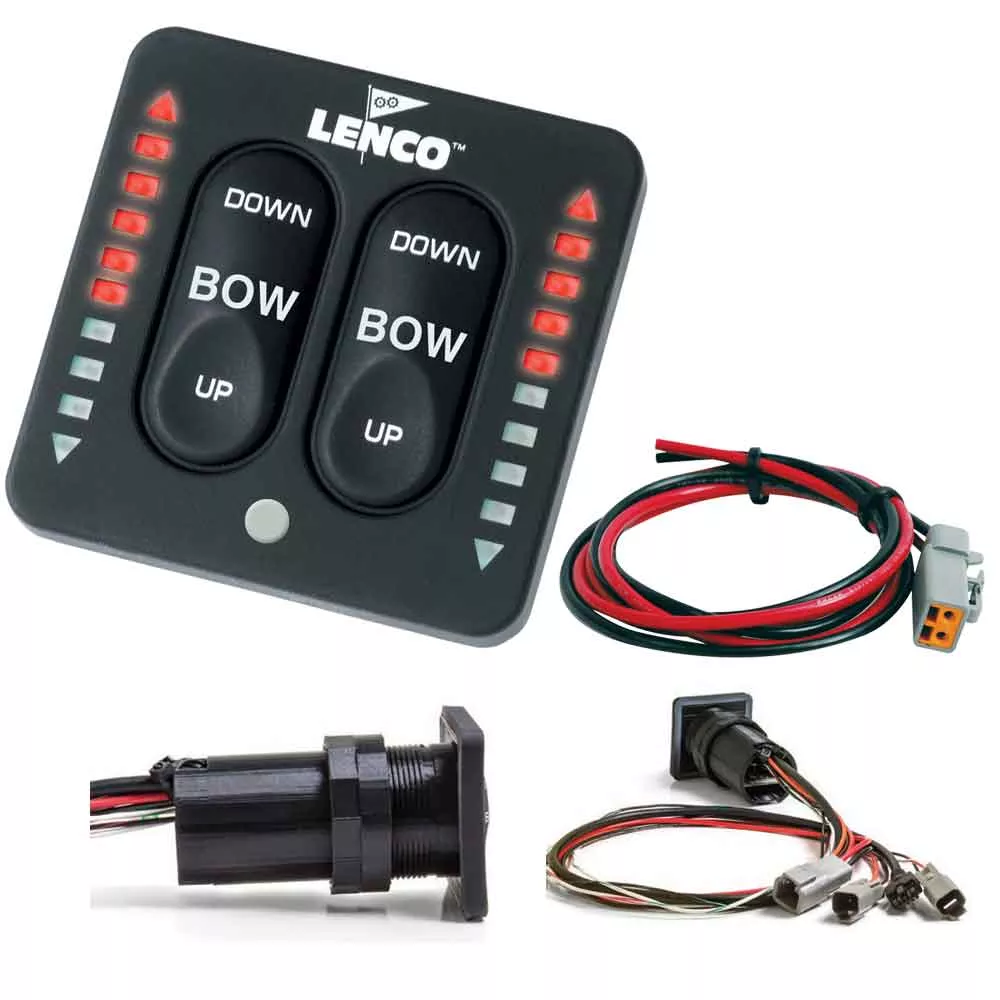 Lenco LED Indicator Integrated Tactile Switch Kit w /Pigtail f /Single Actuator Systems [15170-001]