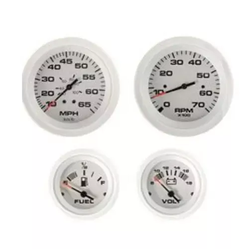 Limited Time Sierra 68387P Arctic Outboard 4 Gauge Set