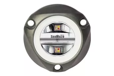 Lumitec Seablaze Mini Spectrum RGBW LED Underwater Light Anodized Aluminum 12/24v