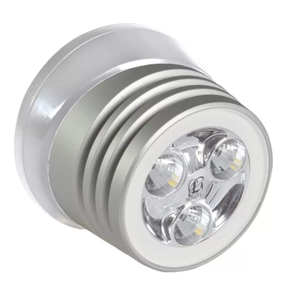 Lumitec Zephyr LED Spreader /Deck Light - Brushed White Base - White Non-Dimming [101325]