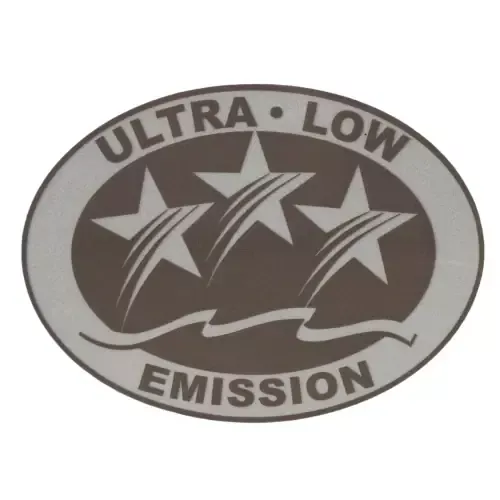 Luxury Ultra Low Emission 3-Star California Outboard Graphic Sticker Decal – Light Gray
