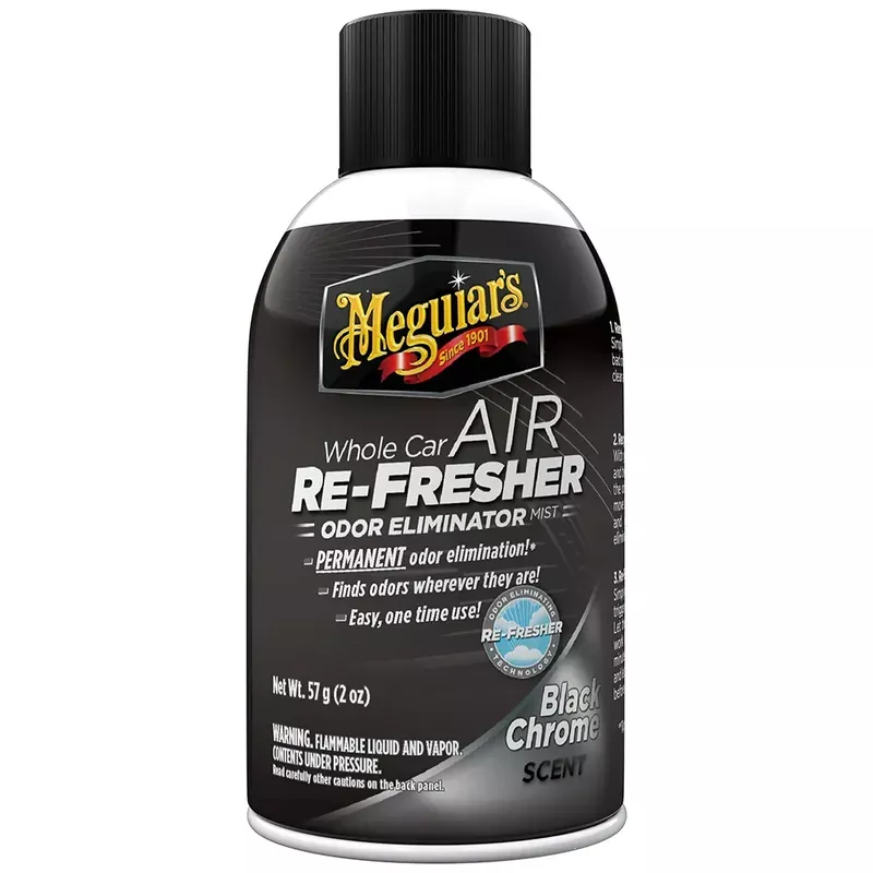 Markdown Meguiars G181302 Meguiar‘s Whole Car Air Refresher Odor Eliminator Black Chrome, Scent