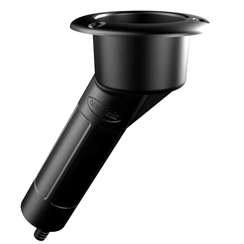 Mate Series Plastic 30 RodCup Holder - Drain - Round Top - Black