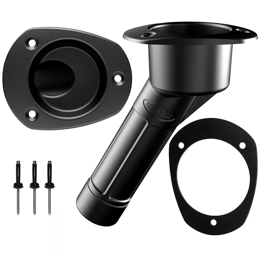 Mate Series Plastic RodCup Holder 30 Closed w/Oval Top f/Kayaks – Black [P2030BK]