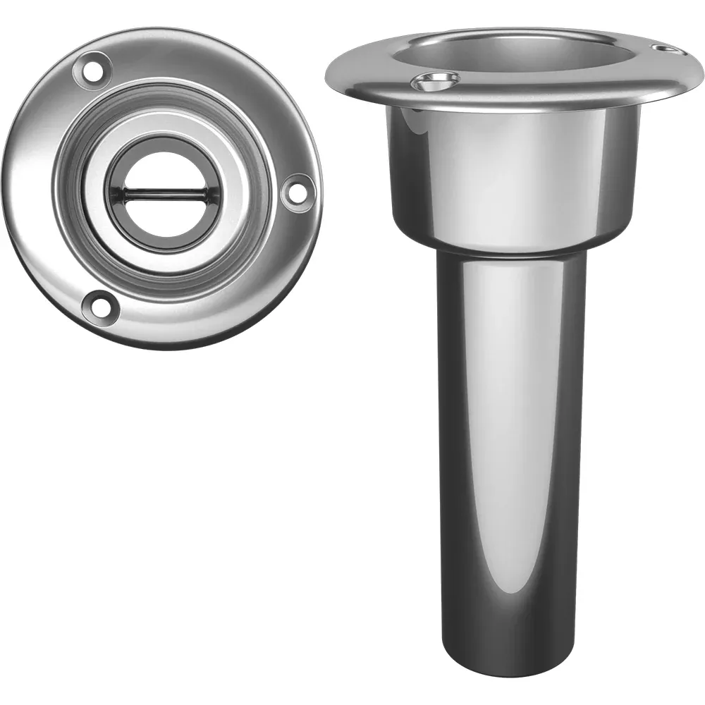 Mate Series Stainless Steel 0 RodCup Holder - Open - Round Top