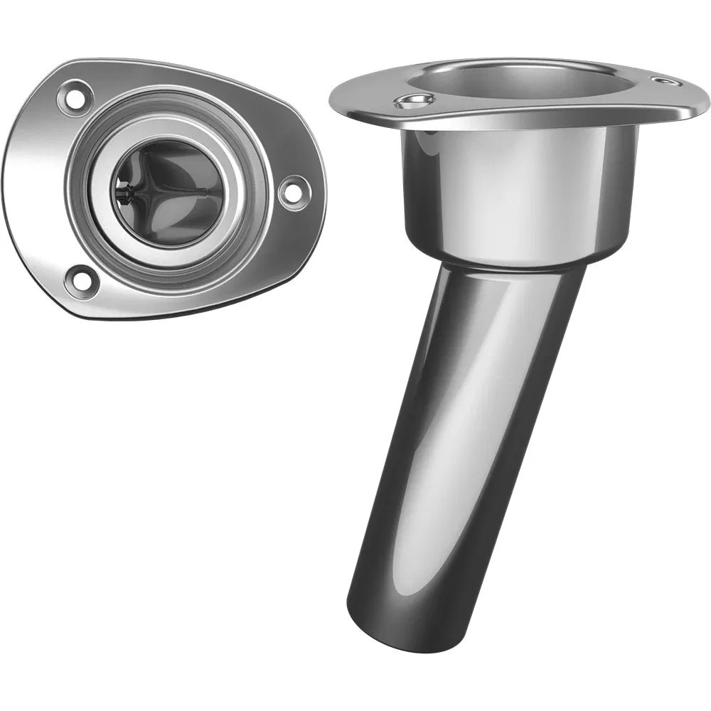 Mate Series Stainless Steel 15 RodCup Holder - Open - Oval Top