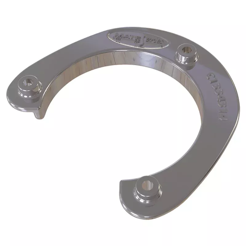 Mate Series Stainless Steel RodCup Holder Backing Plate f/Round Rod/Cup Only f/3-3/4" Holes [C1334314]