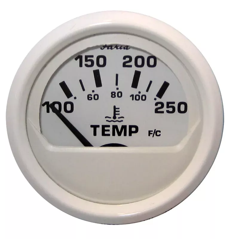 Mega Sale Faria Dress White 2″ Water Temperature Guage (100-250 DegreeF) [13110]