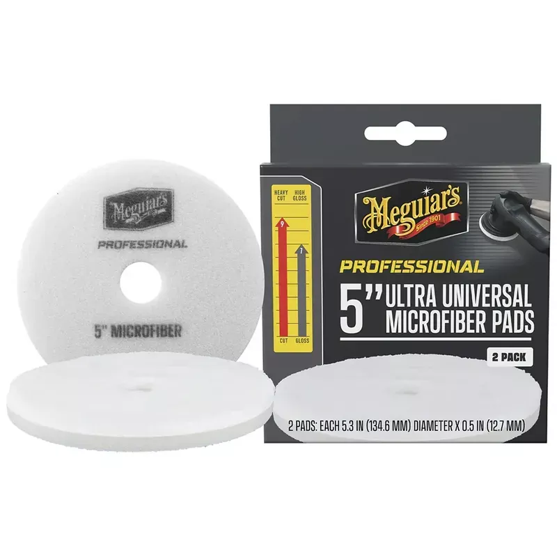 Meguiar‘s Professional 5″ Ultra Universal Microfiber Pads *2-Pack [M5MFP2] Mega Sale