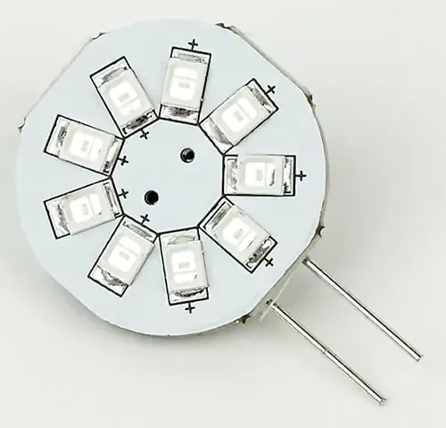Must Have Imtra Lighting “Mini” G4 LED Bulb, Side-Pin, Blue 10-30VDC, 9XLED, 1.5W