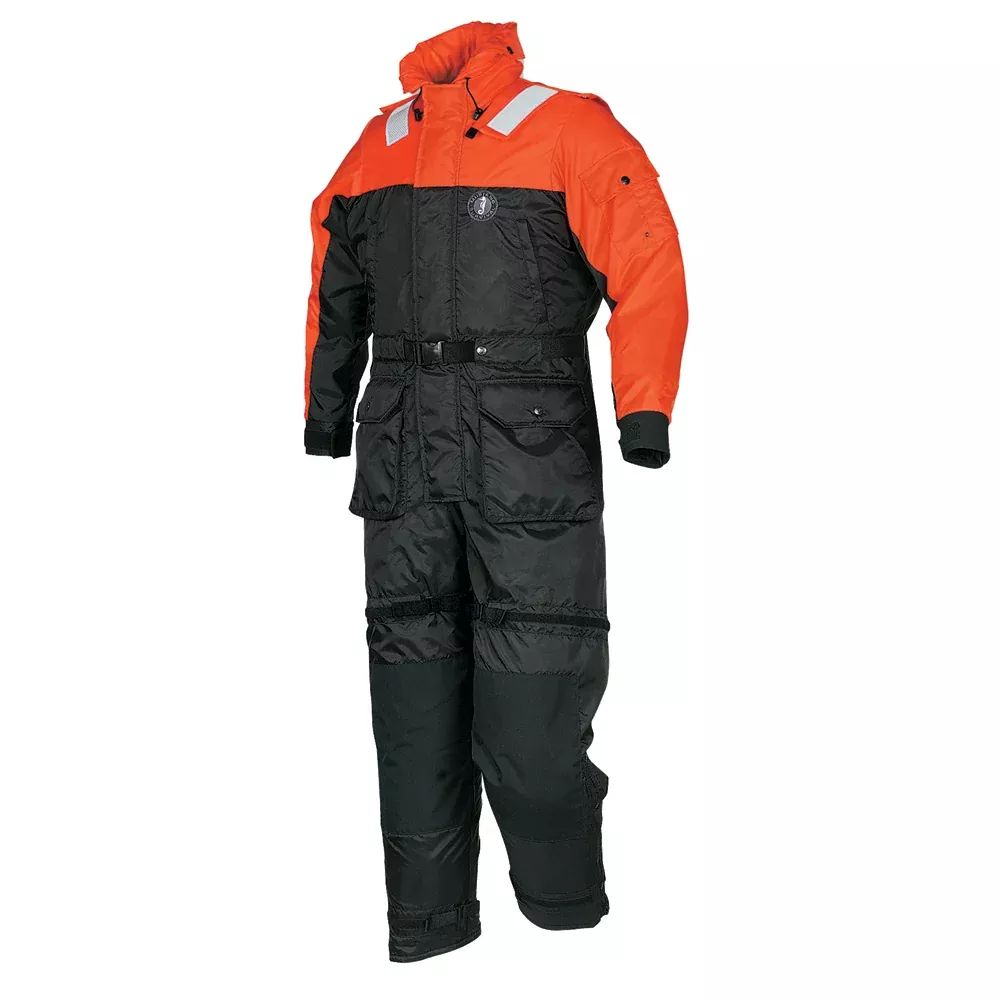 Mustang Deluxe Anti-Exposure CoverallWork Suit - Orange /Black - Large [MS2175-33-L-206]