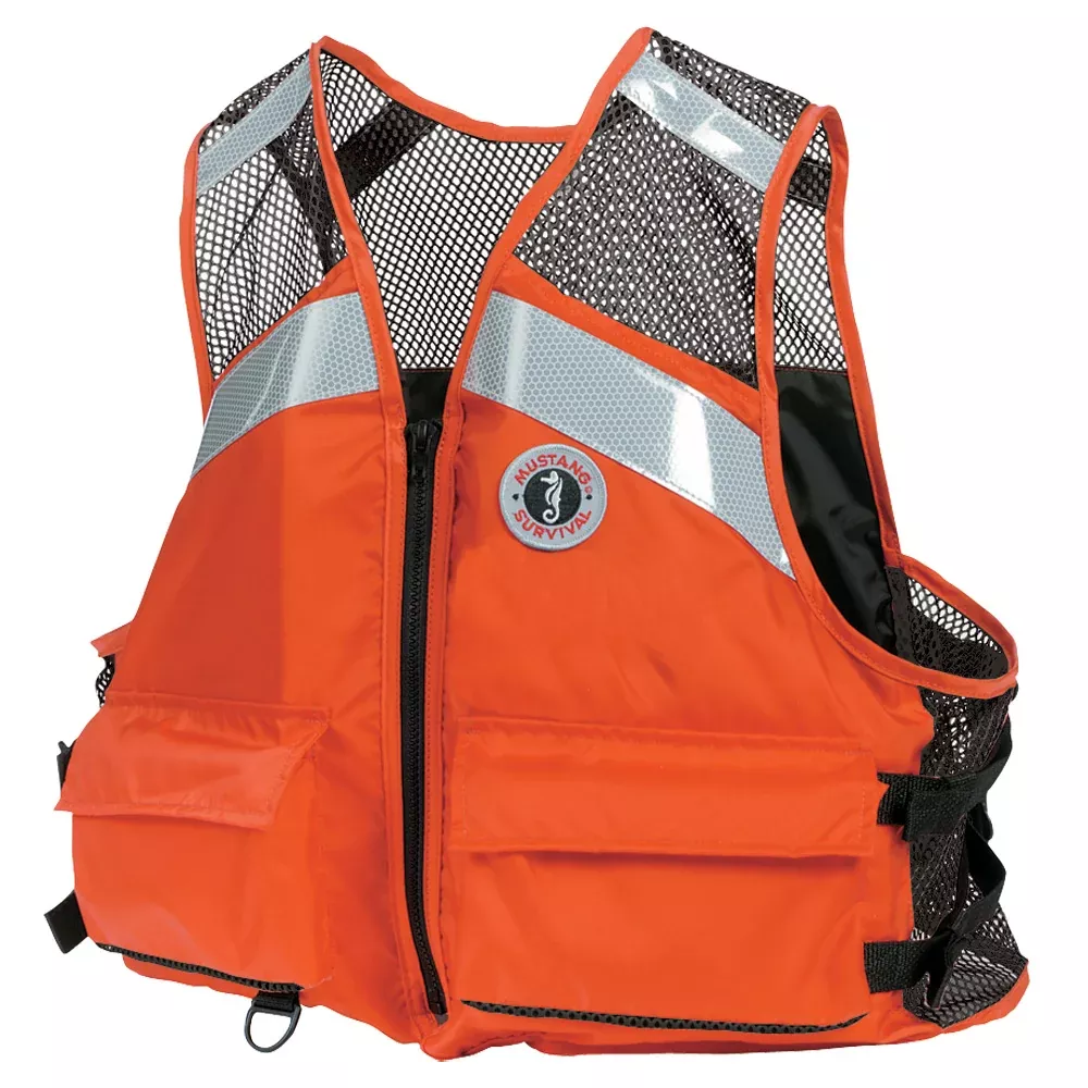 Mustang Industrial Mesh Vest – Orange – XXL/3XXL