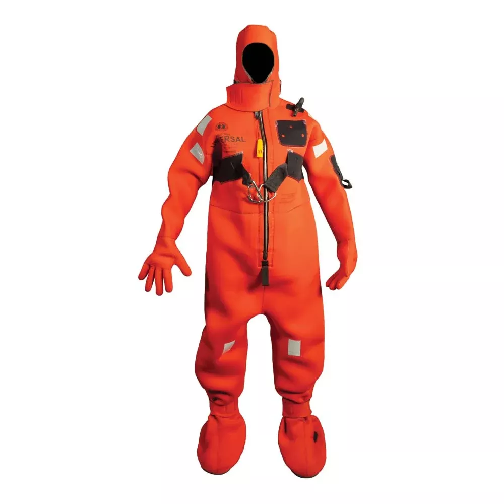 Mustang Neoprene Cold Water Immersion Suit w /Harness - Red - Adult Oversized [MIS240HR-4-0-209]