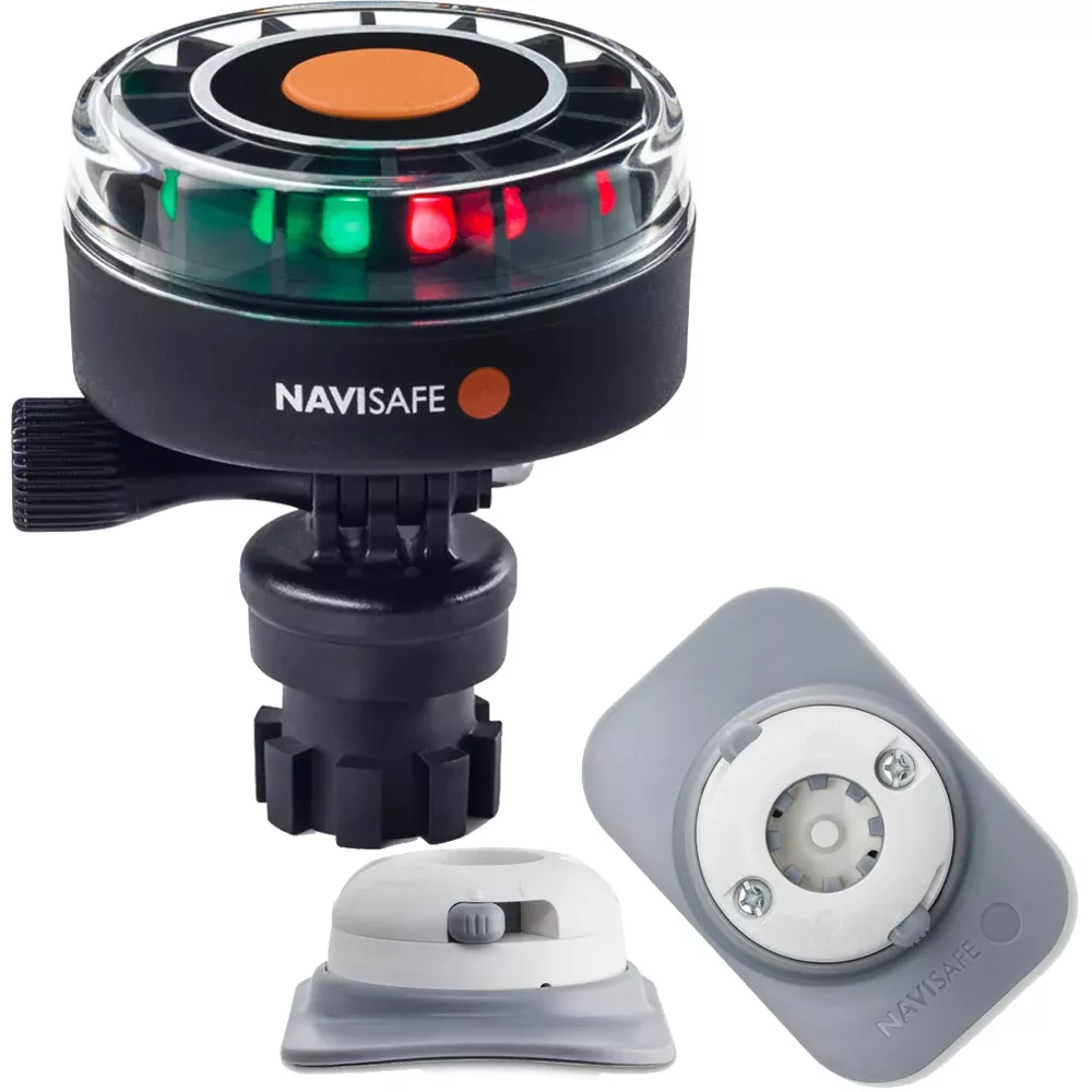 Navisafe Navilight 2NM Tricolor w/Navimount BaseRIB Mount - White