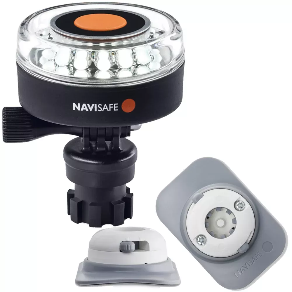 Navisafe Navilight 360 2NM White w/Navimount BaseRIB Mount - White