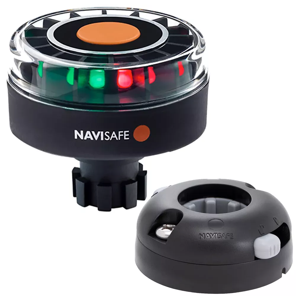 Navisafe Navilight Tricolor 2NM w/Navibolt BaseHorizontal Mount - Black