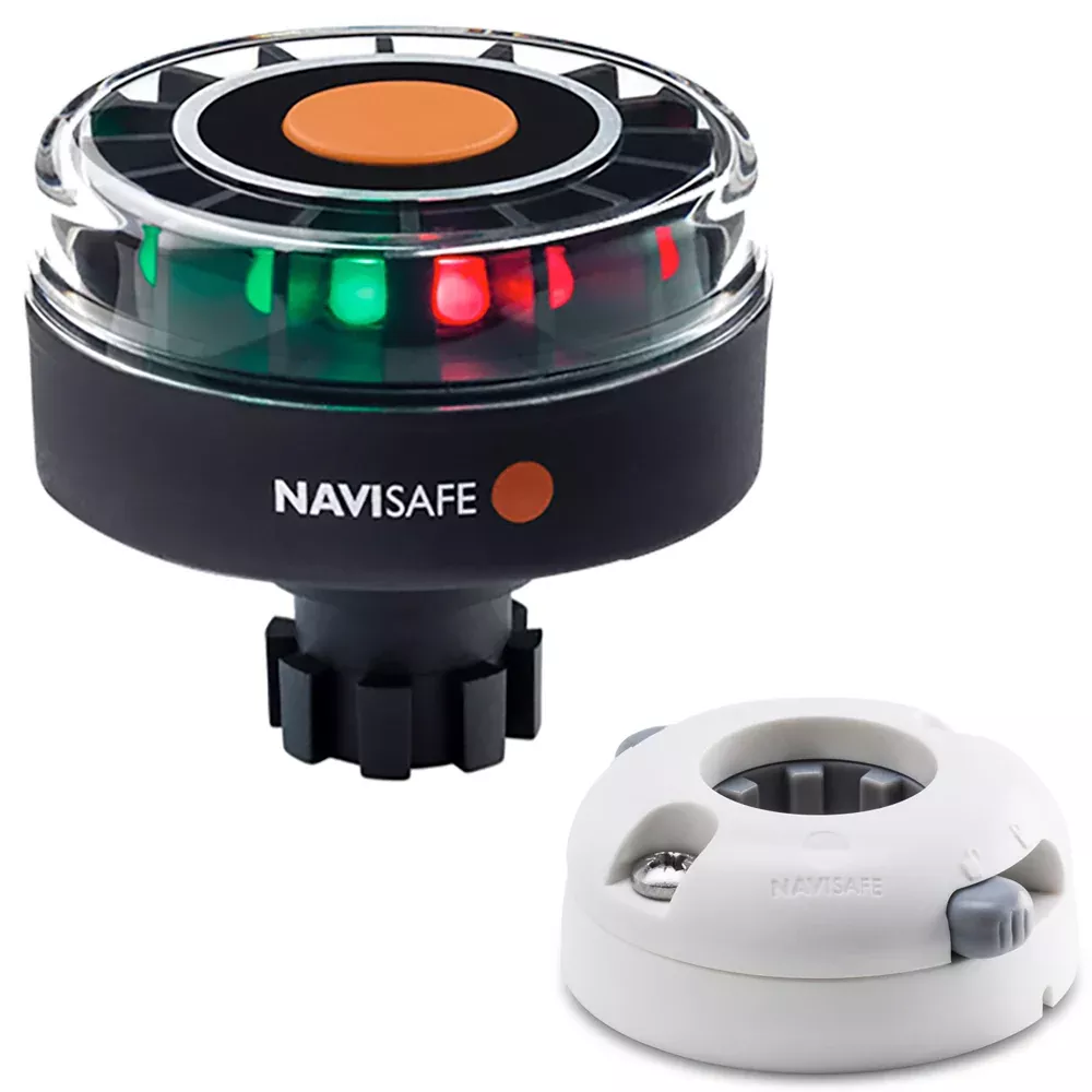 Navisafe Navilight Tricolor 2NM w/Navibolt BaseHorizontal Mount - White