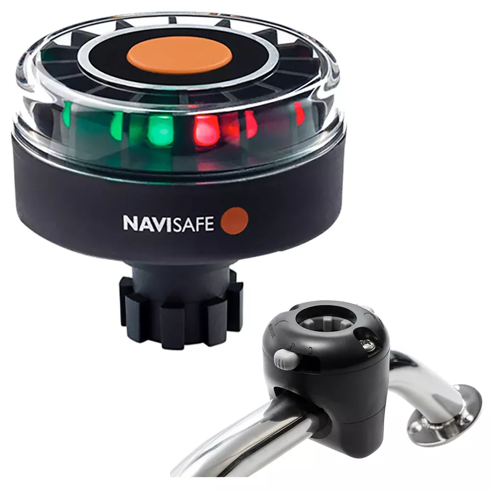 Navisafe Navilight Tricolor 2NM w/Navibolt BaseRail Mount - Black