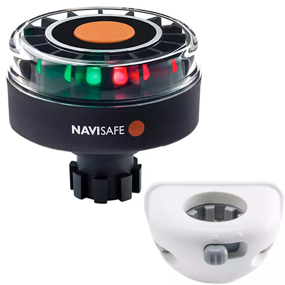 Navisafe Navilight Tricolor 2NM w/Navibolt BaseVertical Mount - White