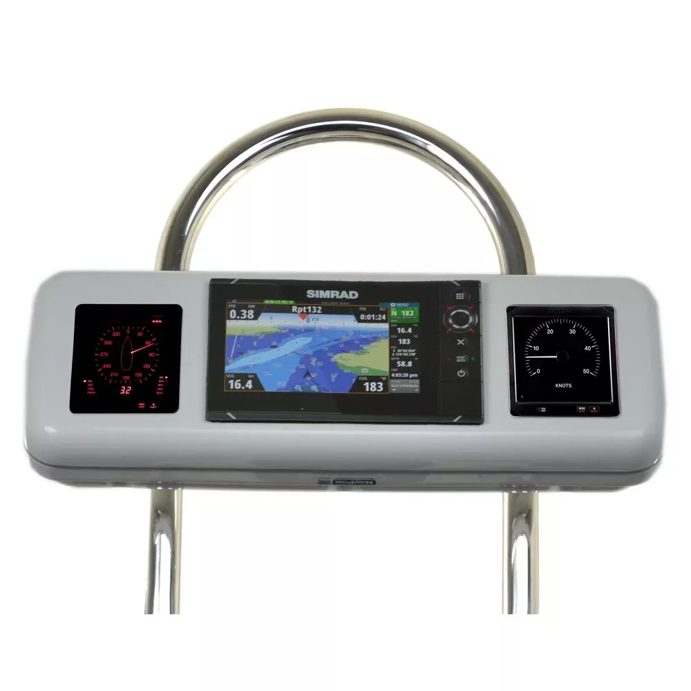 NavPod GP2606 SystemPod Pre-Cut f/Simrad NSS7 evo2 or B&G Zeus 7 & 2 Instruments f/12" Wide Guard