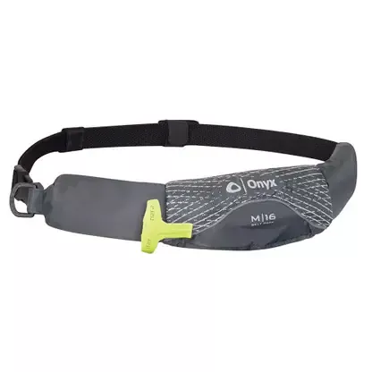 Onyx M-16 Manual Inflatable Belt Pack (PFD) – Grey Order Now