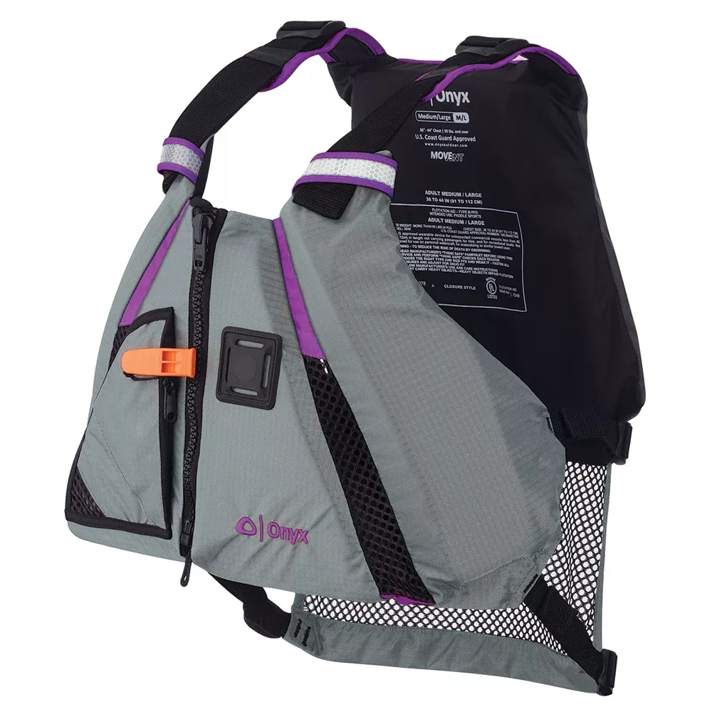 Onyx MoveVent Dynamic Paddle Sports Vest - Purple /Grey - M /L [122200-600-040-18]