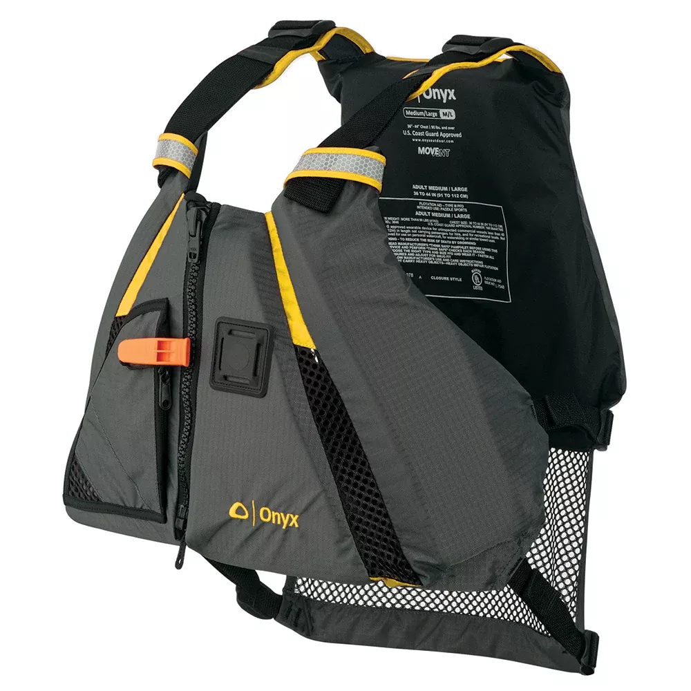 Onyx MoveVent Dynamic Paddle Sports Vest - Yellow /Grey - XL /2XL [122200-300-060-18]