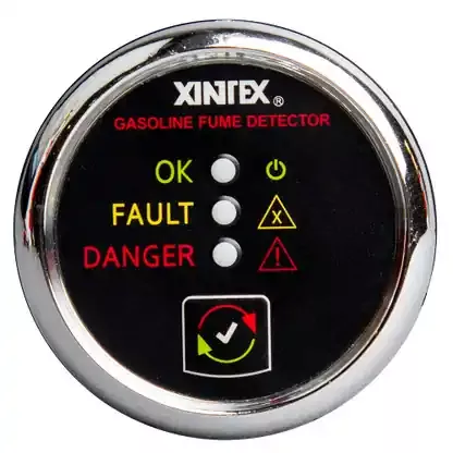Order Now Fireboy-Xintex Gasoline Fume Detector – Chrome Bezel – 12/24V – G-1C-R