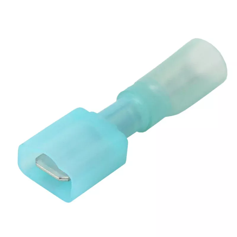 Pacer 16-14 AWG Fully-Insulated Male Disconnect Terminal - Blue - 100 Pack [TDE14-250FIM-100]