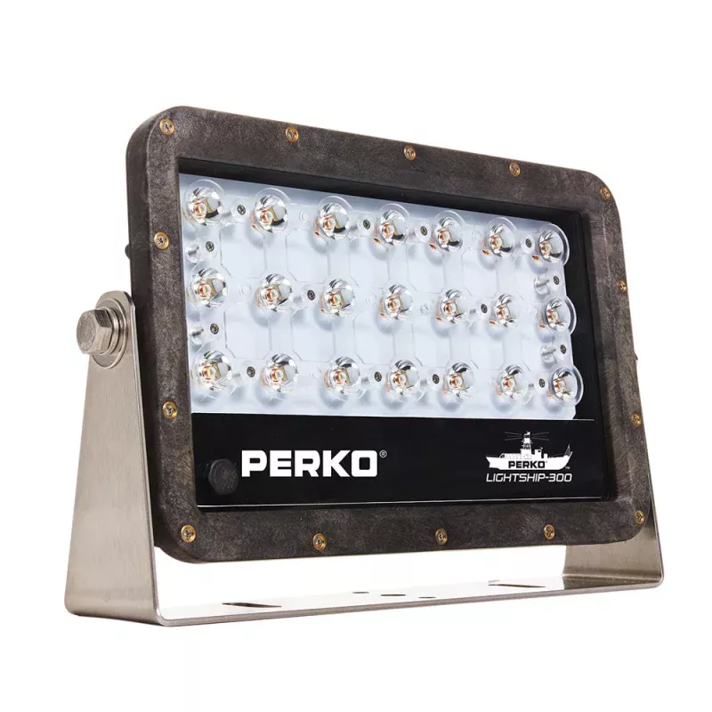Perko Lightship 100 LED High Performance Spotlight - 12 /24V - Black [1643100S0B]