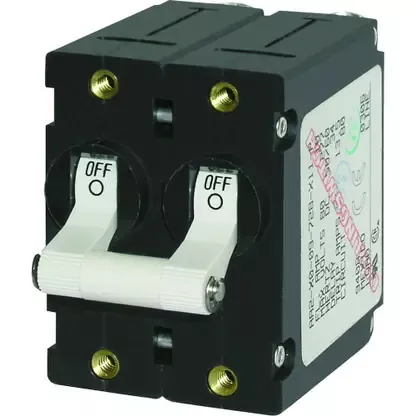 Place Order Blue Sea 7238 A-Series Double Pole Toggle – 30AMP – White