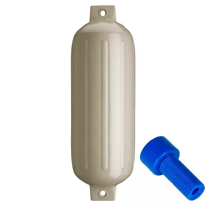 Polyform G-5 Twin Eye Fender 8.8" x 26.8" - Sand w/Adapter[G-5 SAND W/AIR ADAPTER]