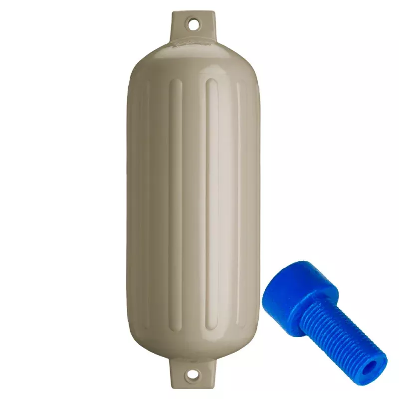 Polyform G-6 Twin Eye Fender 11" x 30" - Sand w/Adapter[G-6 SAND W/AIR ADAPTER]
