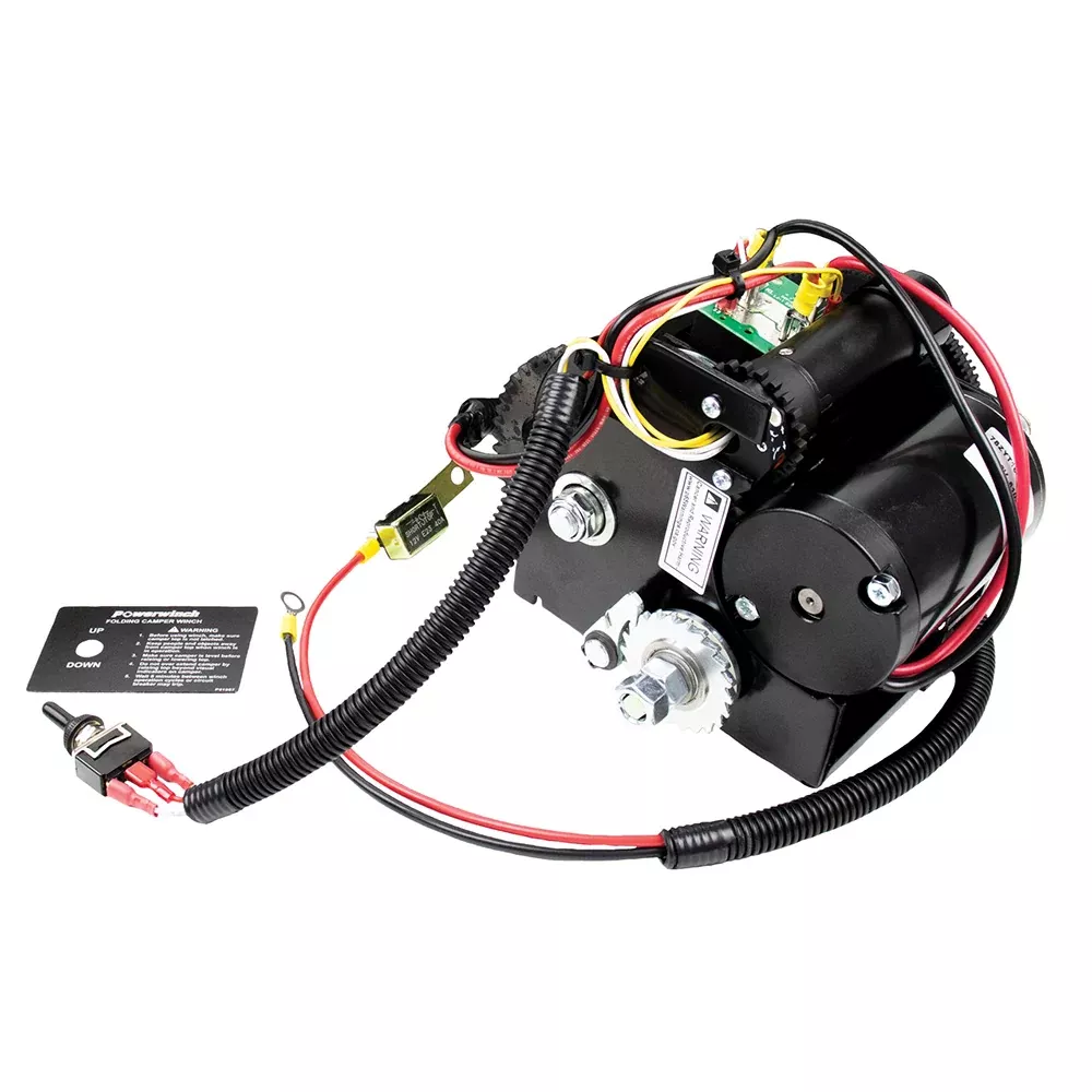 Powerwinch FoldingPop-Up Camper Winch w/1200lb Lift Capacity [P92001]